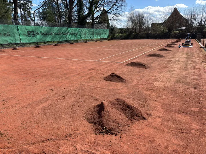 Tennisplatzdienst -- Unsere Plätze sind bereit für die neue Saison – Bild 2 von 6